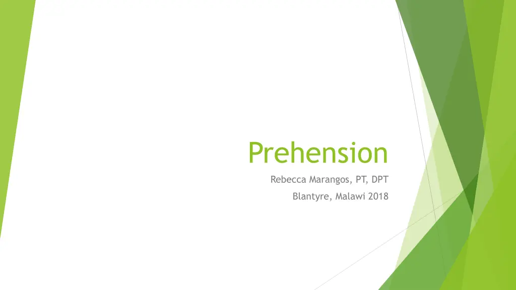 prehension rebecca marangos pt dpt