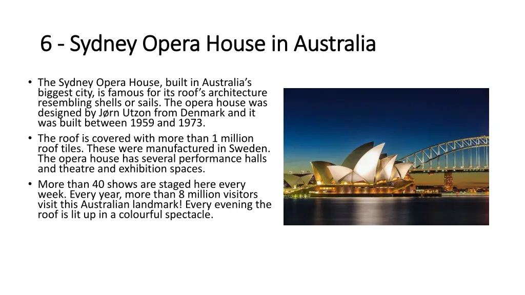 6 6 sydney opera house in australia sydney opera
