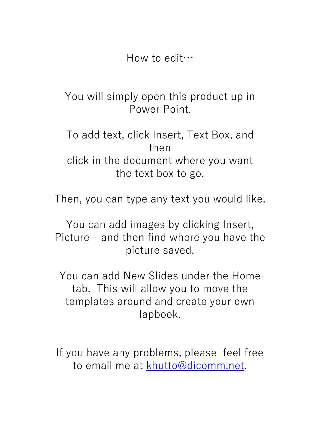 how to edit