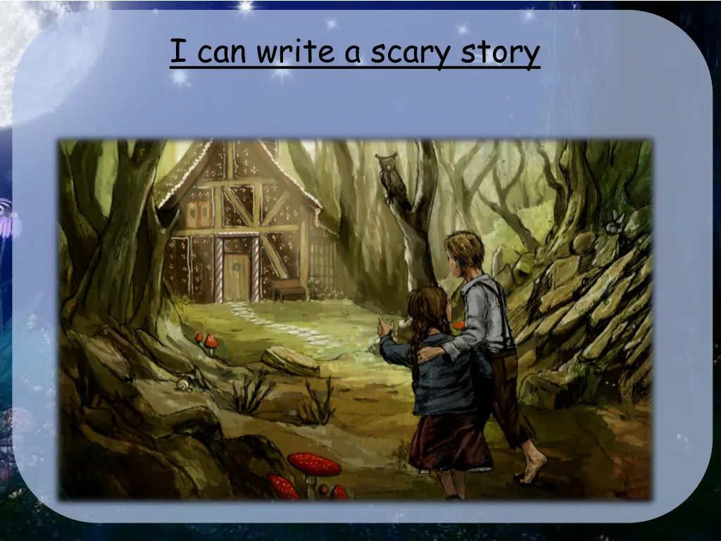i can write a scary story
