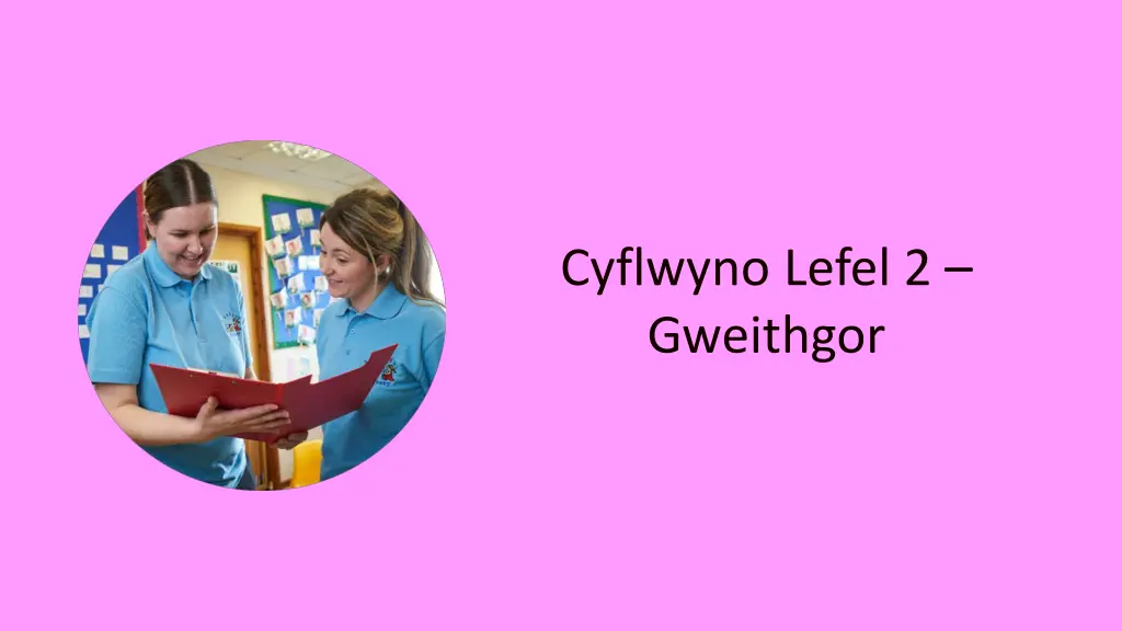 cyflwyno lefel 2 gweithgor