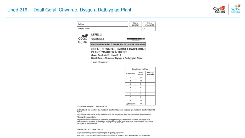 uned 216 deall gofal chwarae dysgu a datblygiad