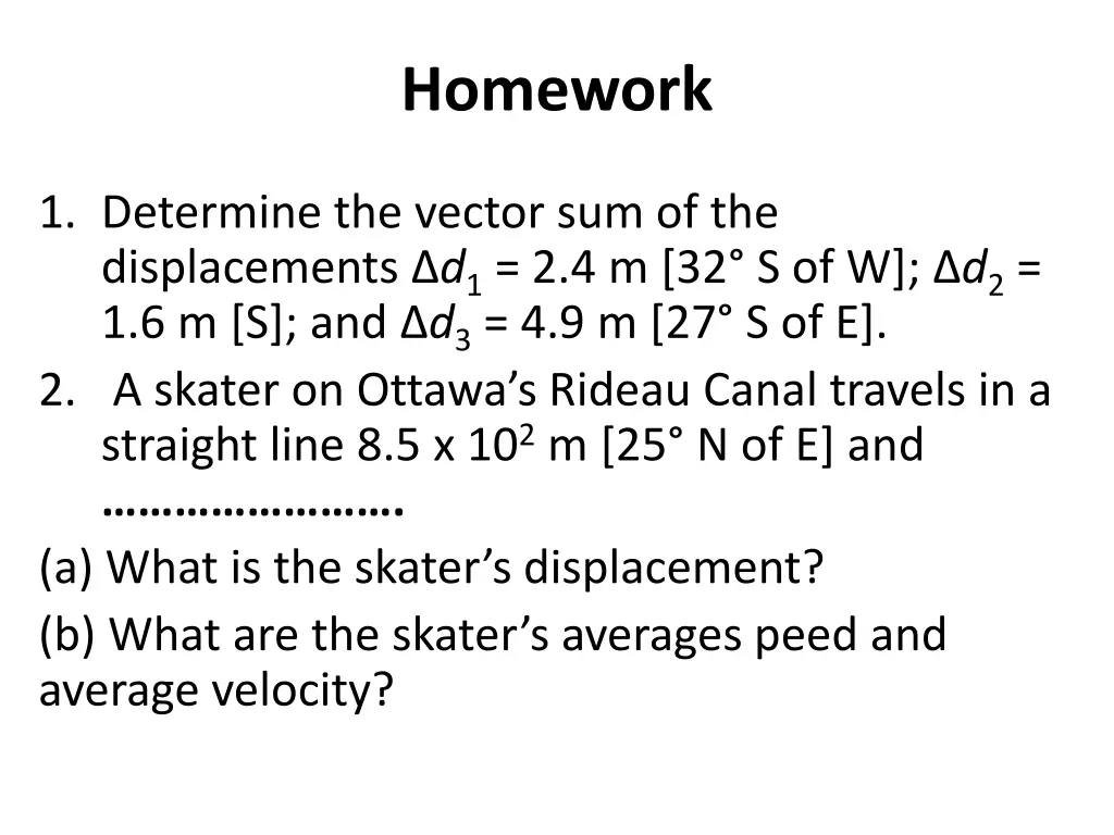 homework