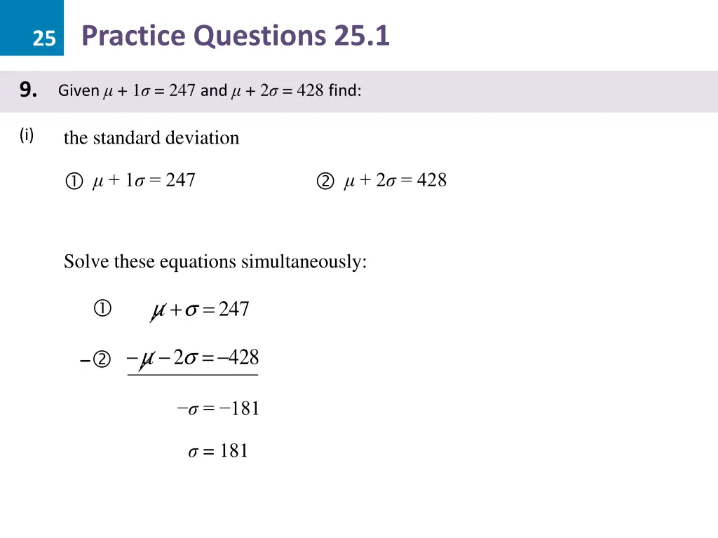 25 practice questions 25 1 29