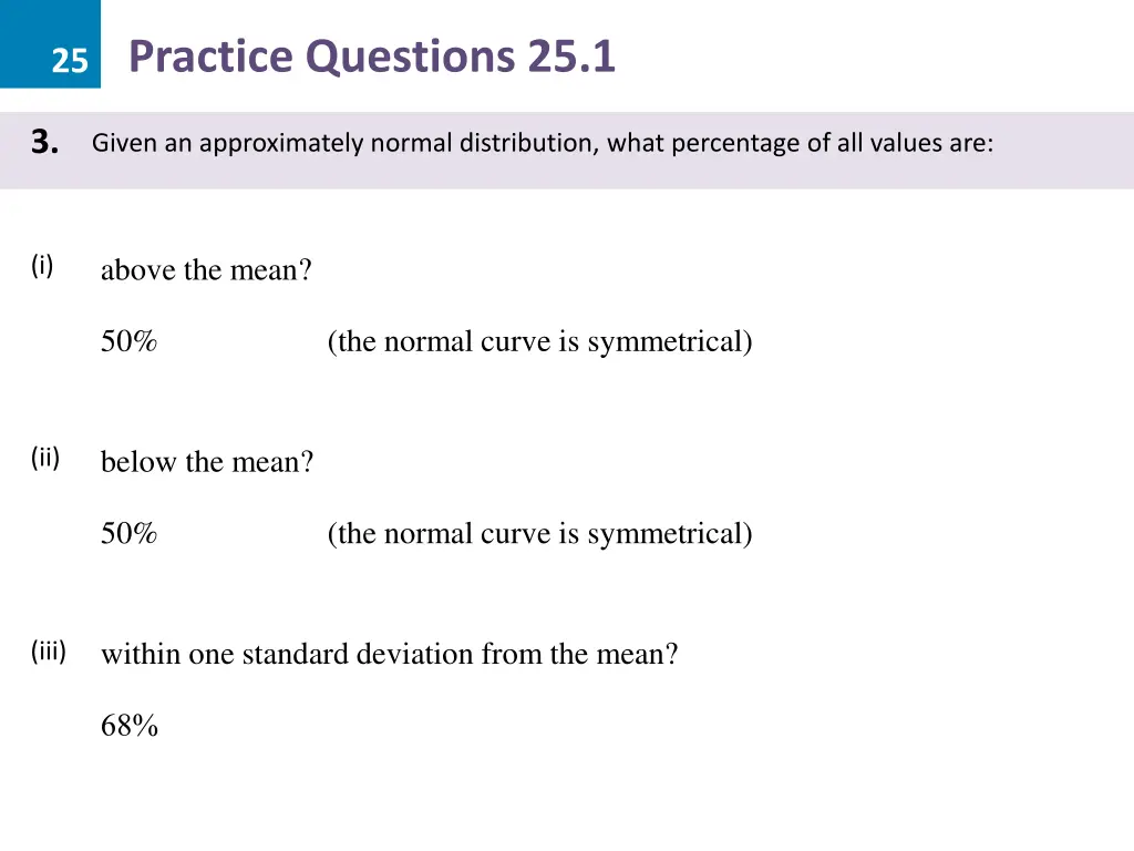 25 practice questions 25 1 8