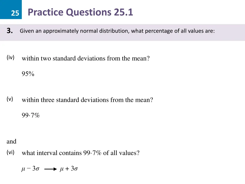 25 practice questions 25 1 9