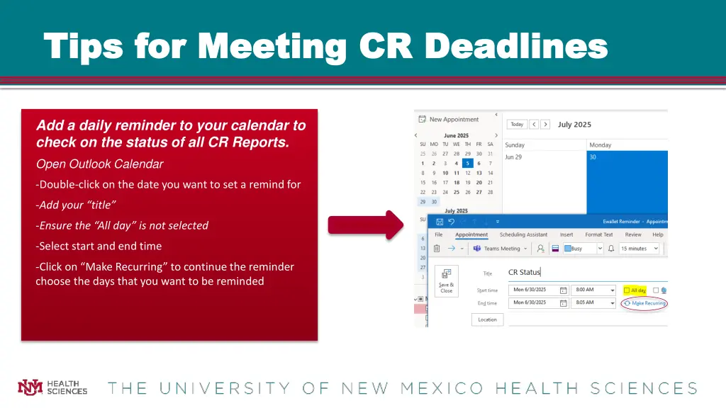 tips for meeting cr deadlines tips for meeting
