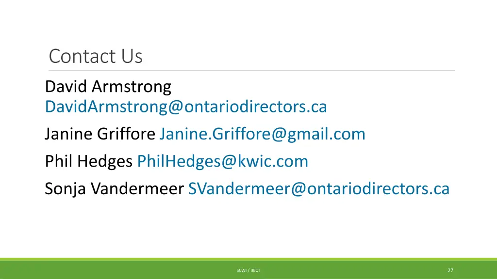 contact us