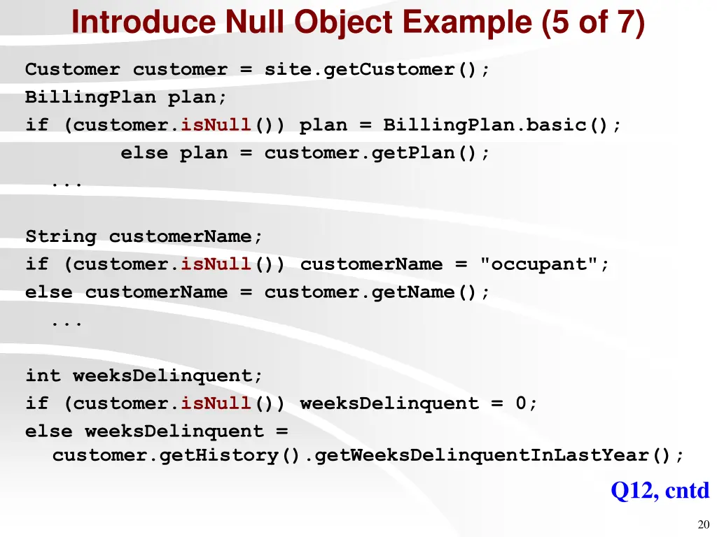 introduce null object example 5 of 7