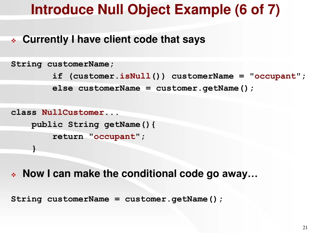 introduce null object example 6 of 7
