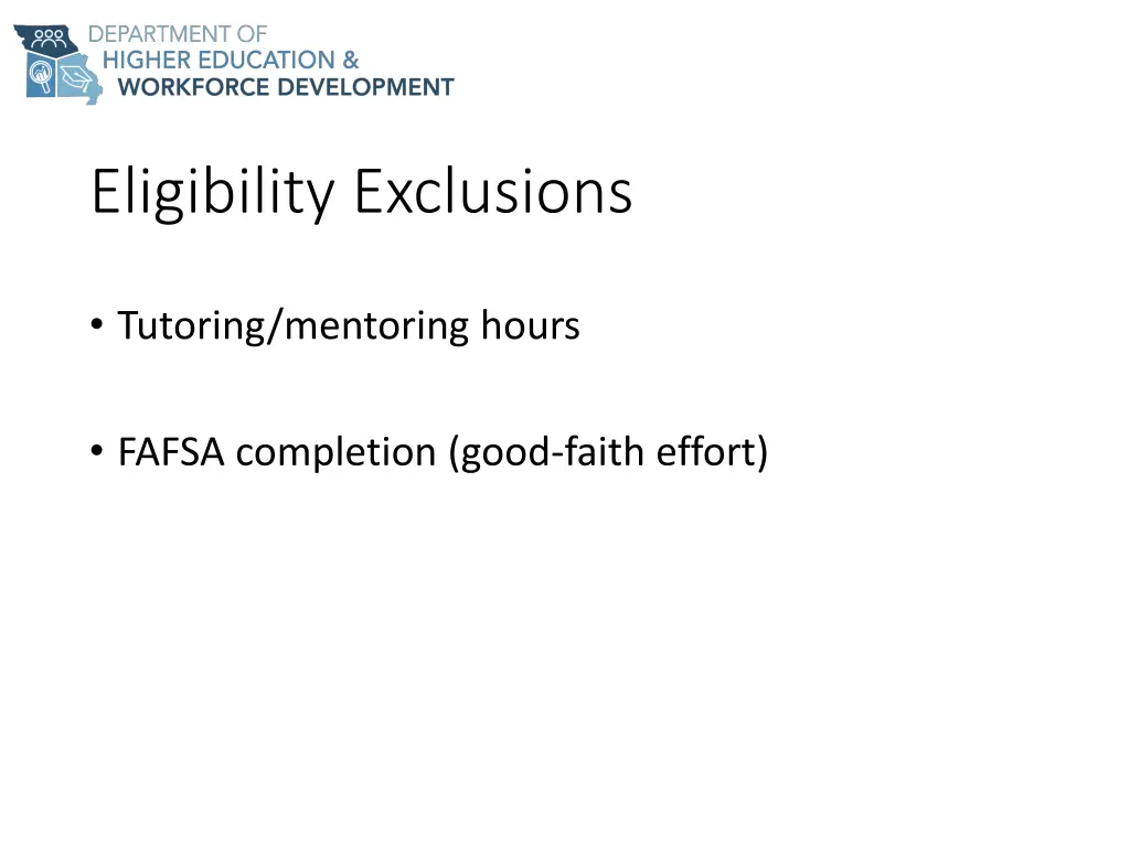 eligibility exclusions