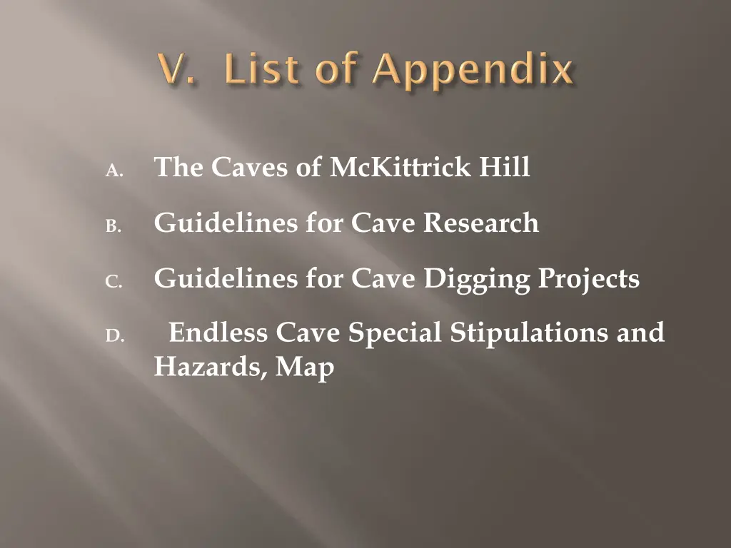 the caves of mckittrick hill