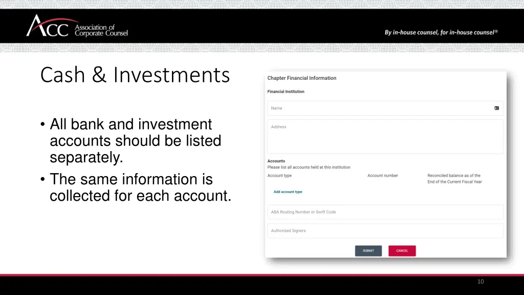 cash investments