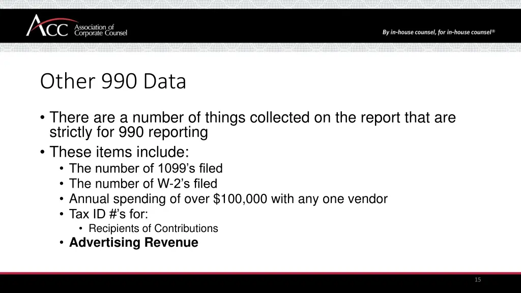 other 990 data