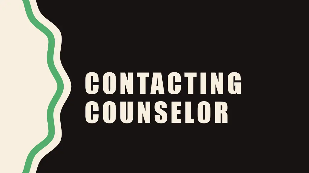 contacting counselor