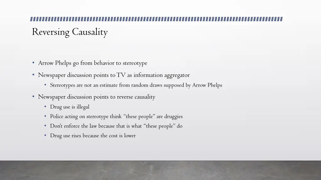 reversing causality