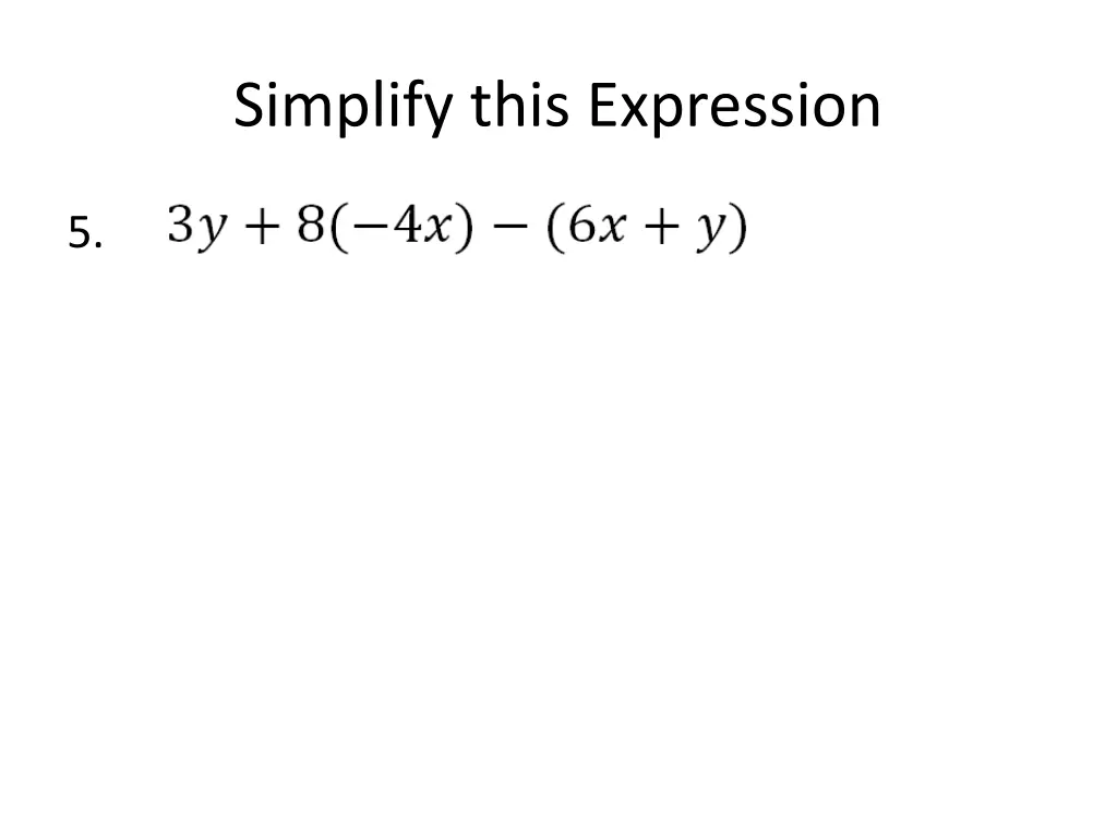 simplify this expression