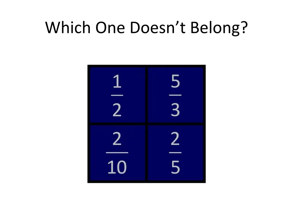 which one doesn t belong