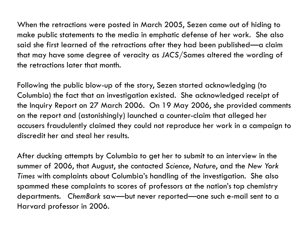 when the retractions were posted in march 2005