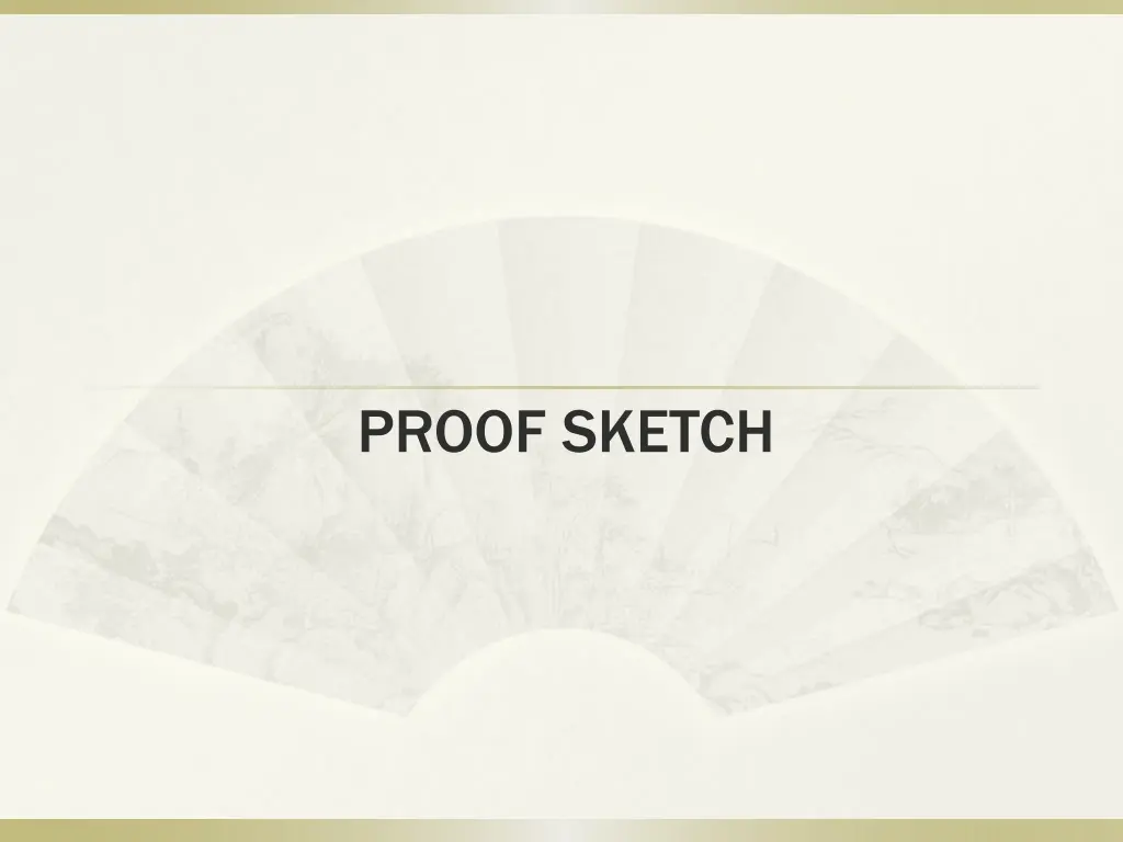 proof sketch