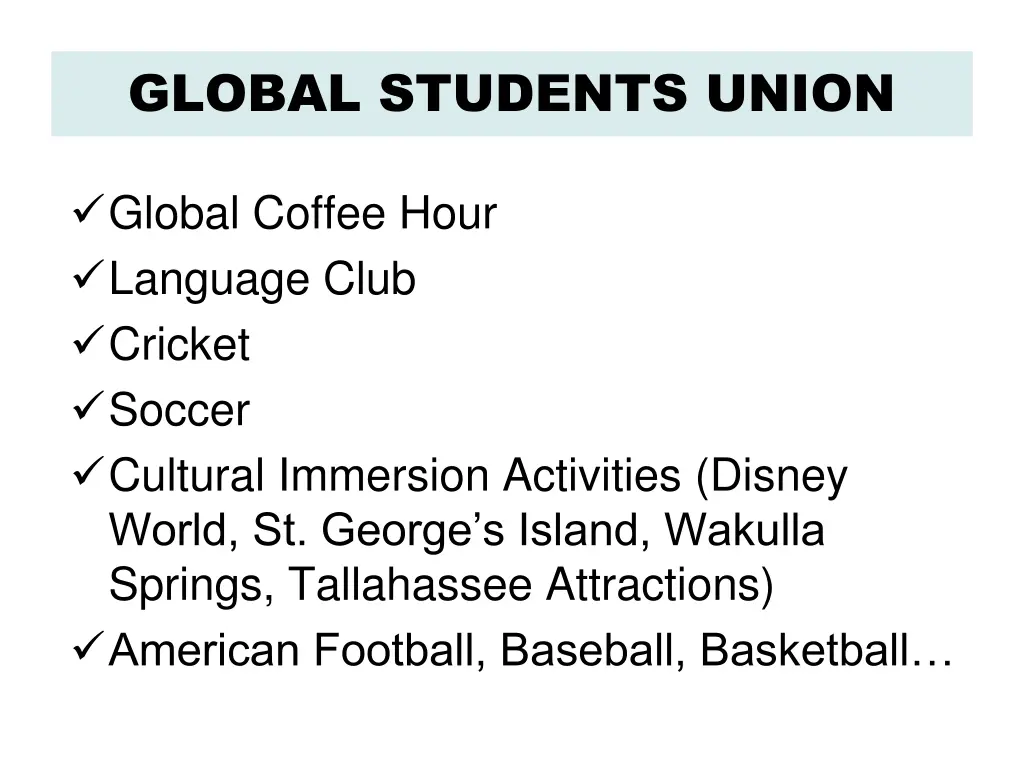 global students union