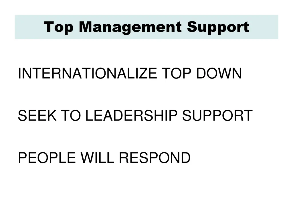 top management support