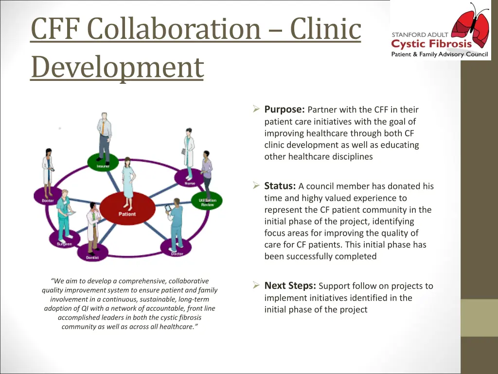 cff collaboration clinic development