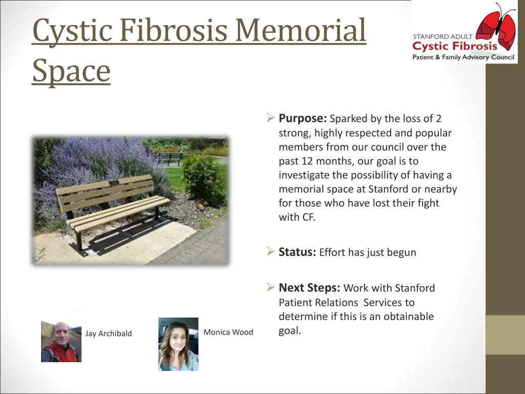 cystic fibrosis memorial space