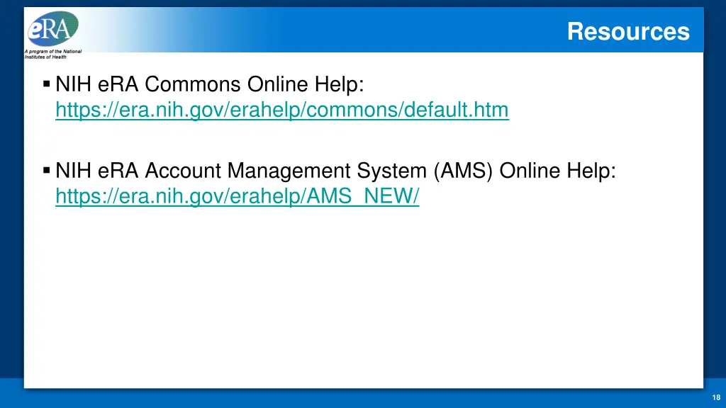 resources