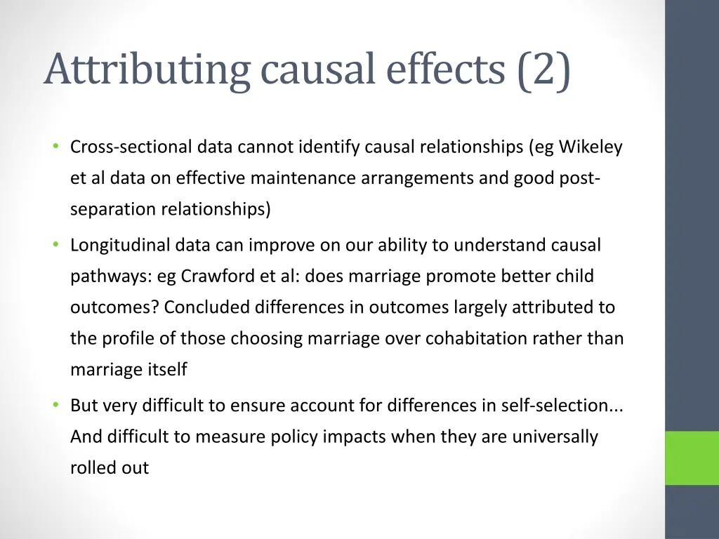 attributing causal effects 2