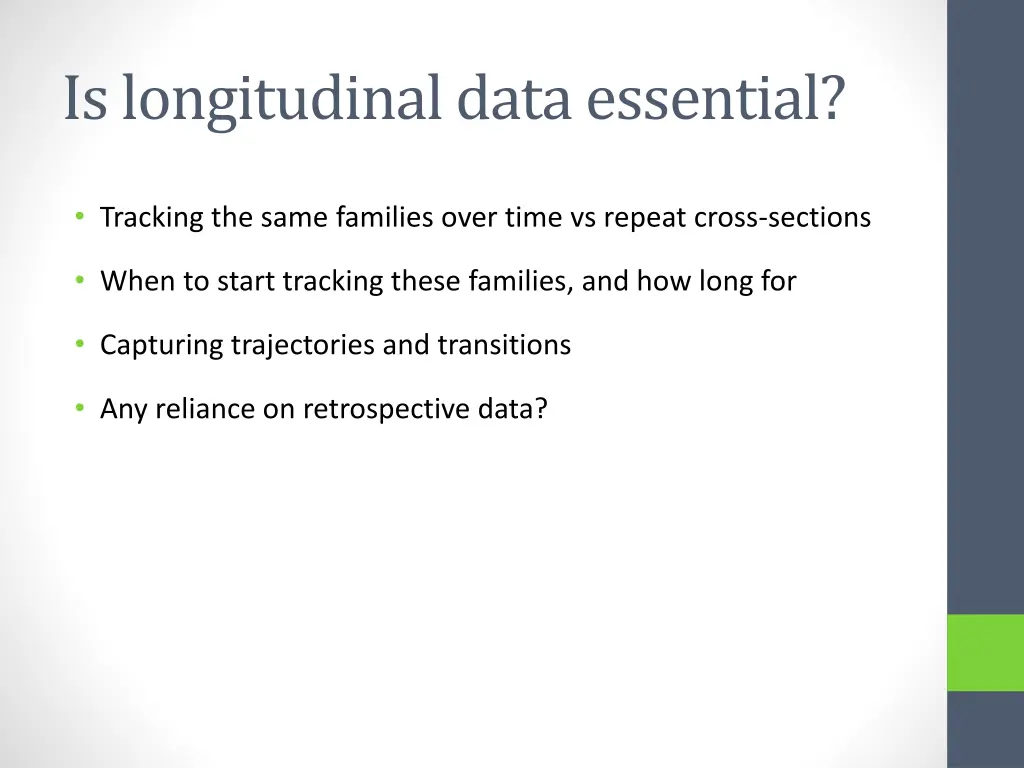 is longitudinal data essential