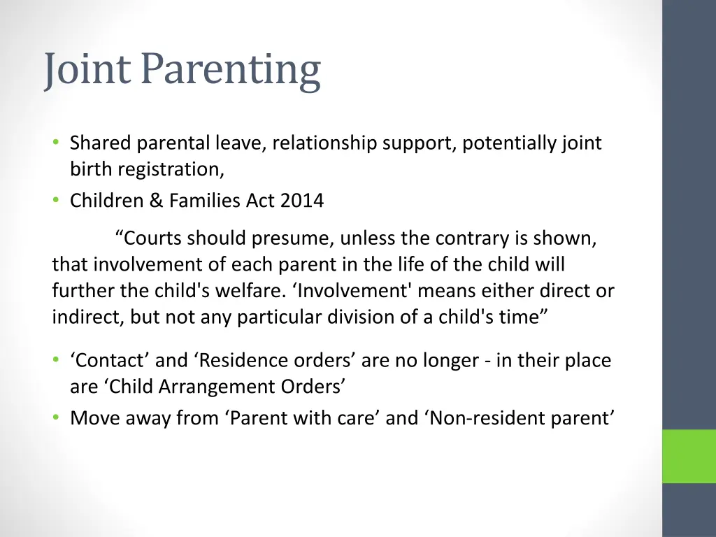 joint parenting