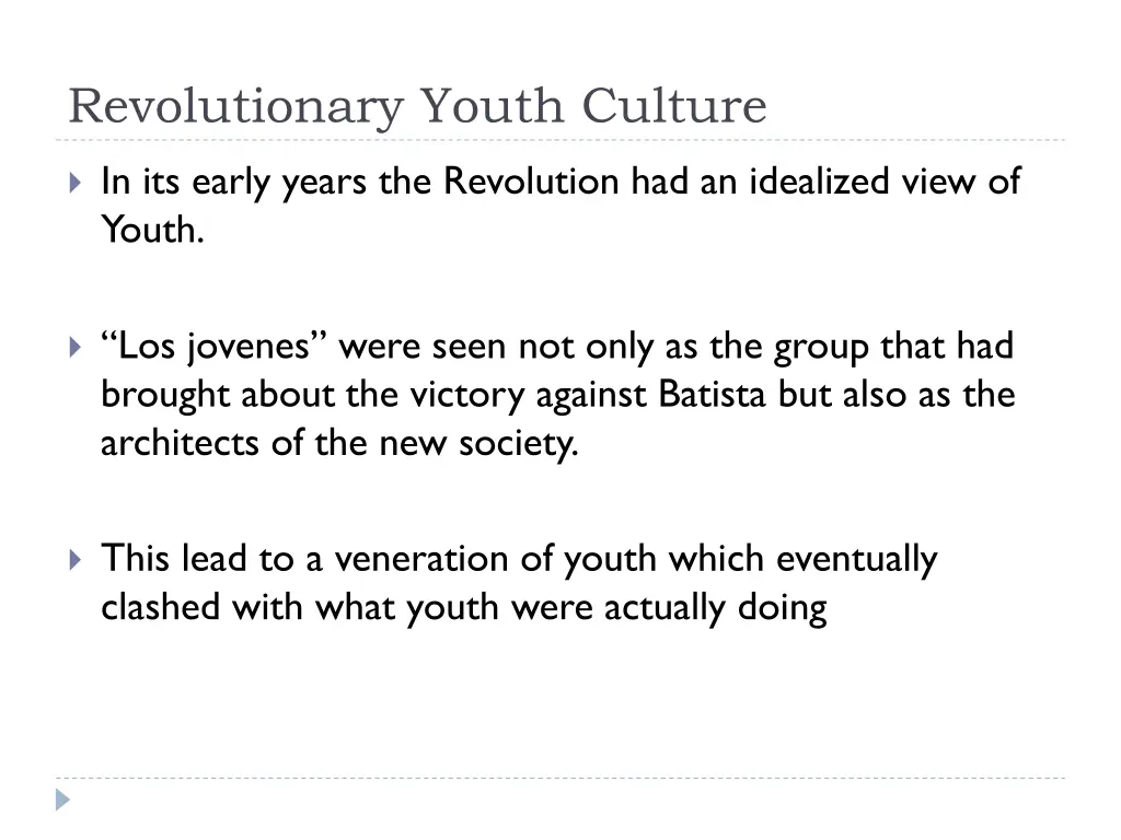 revolutionary youth culture