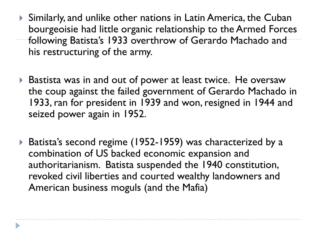 similarly and unlike other nations in latin