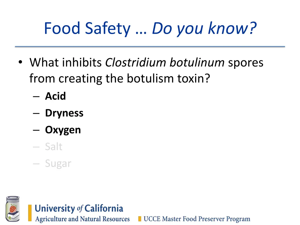 food safety do you know 11