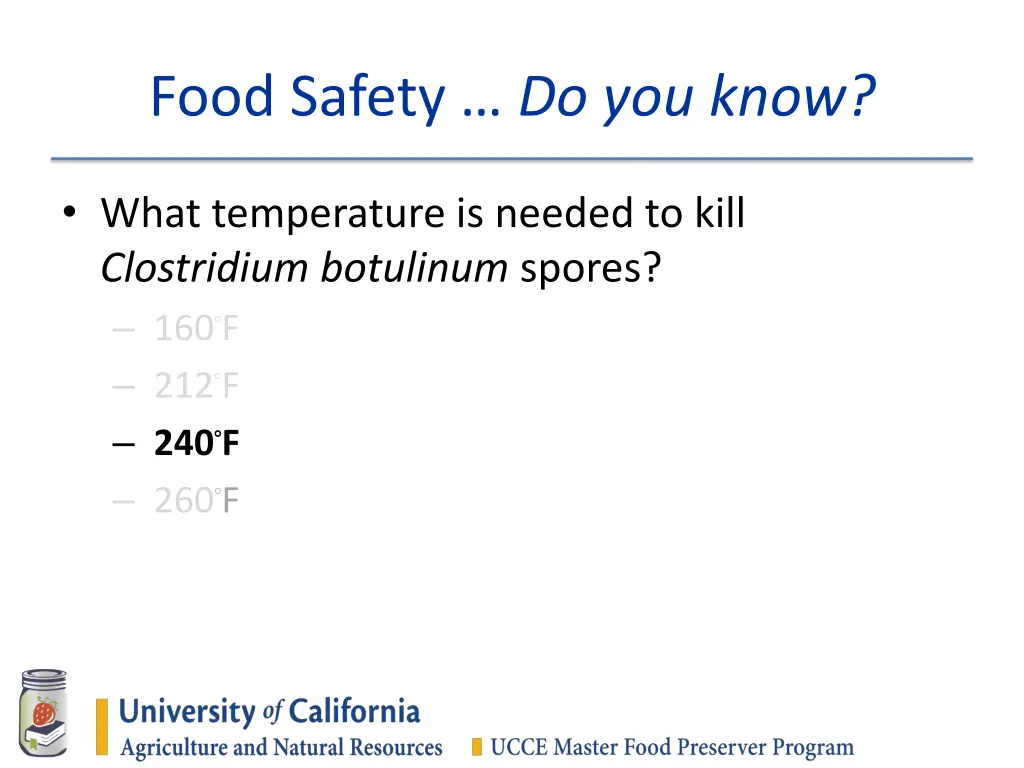 food safety do you know 13