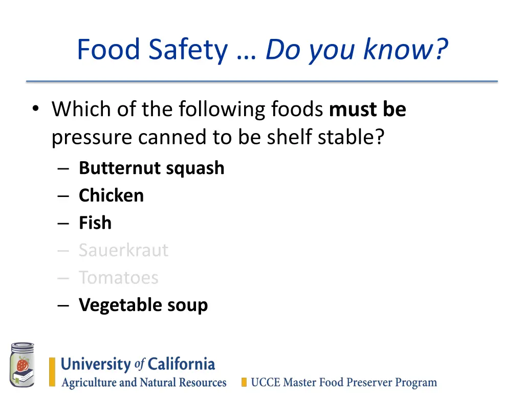 food safety do you know 21