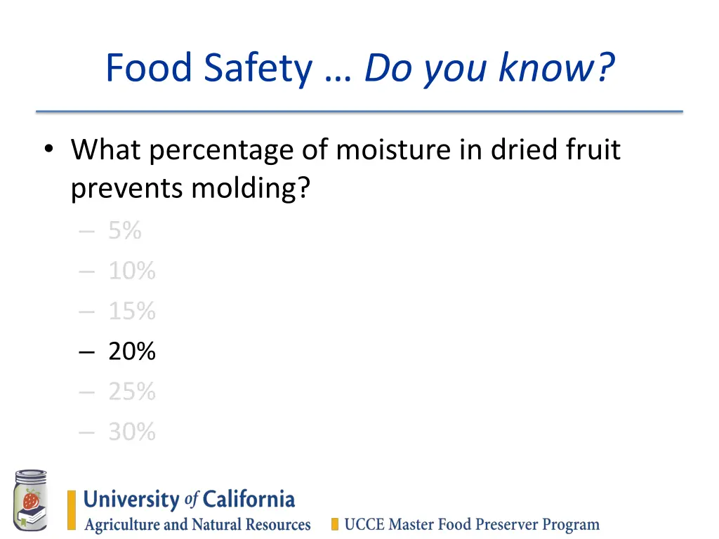 food safety do you know 3