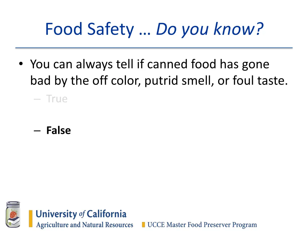 food safety do you know 7