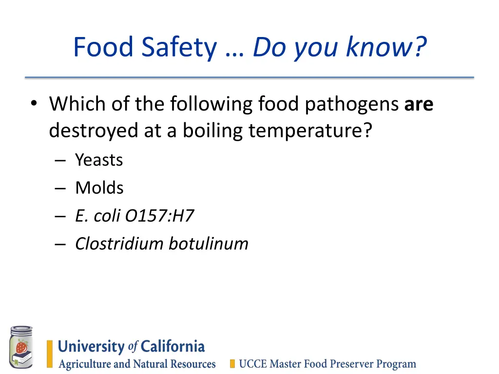 food safety do you know 8