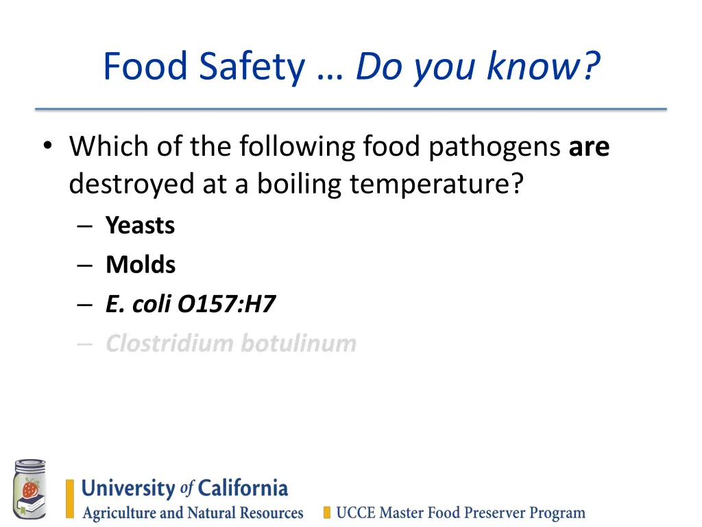 food safety do you know 9