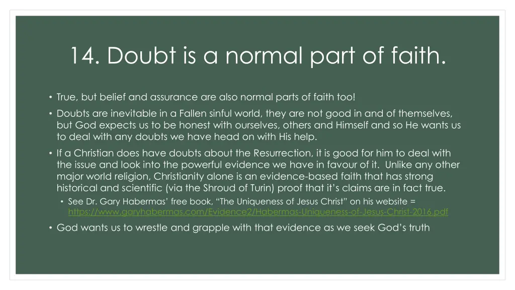 14 doubt is a normal part of faith