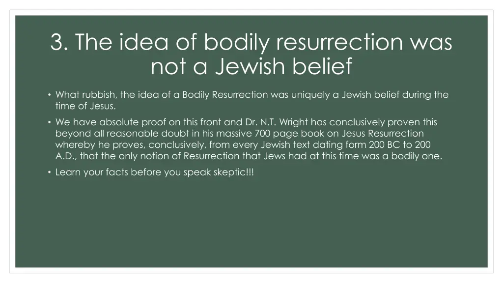 3 the idea of bodily resurrection