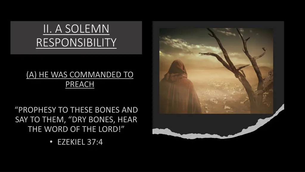 ii a solemn responsibility