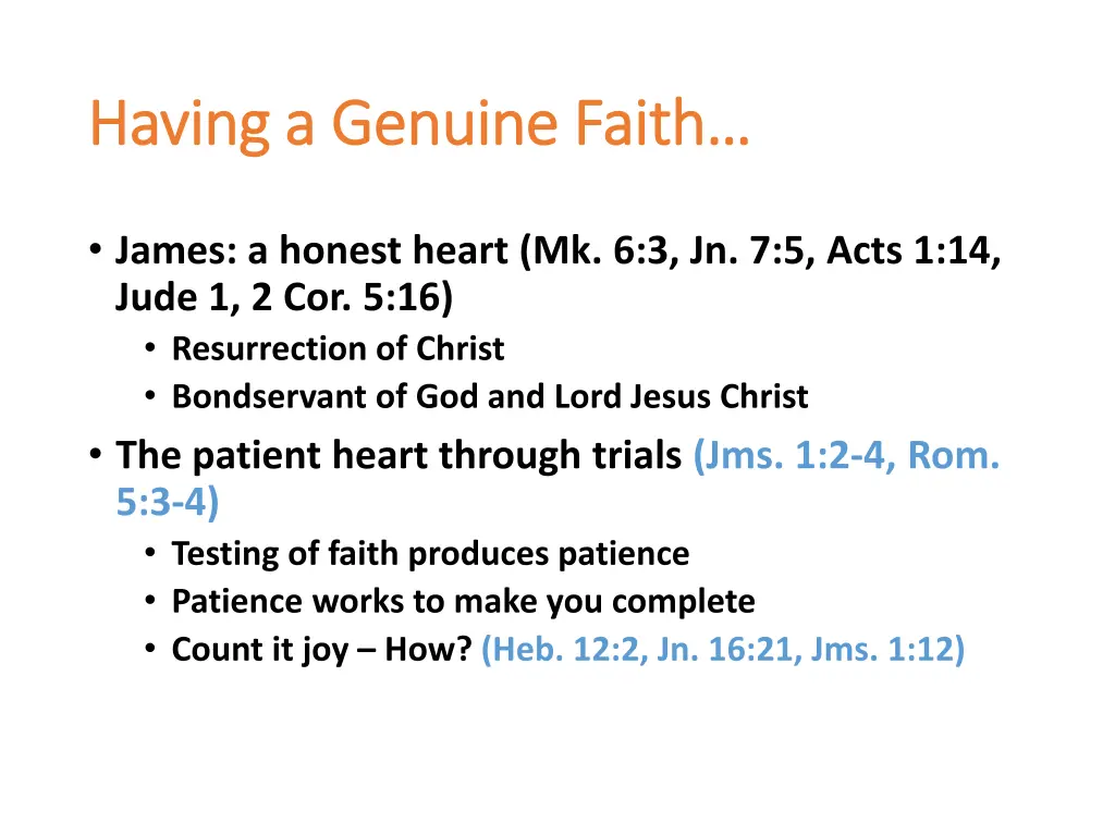 having a genuine faith having a genuine faith 2
