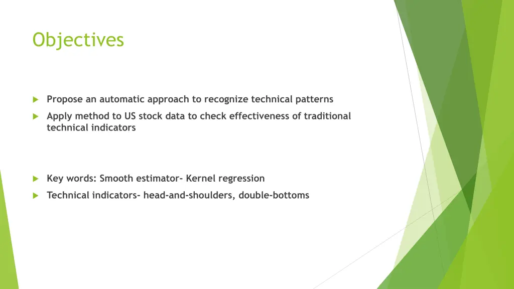 objectives