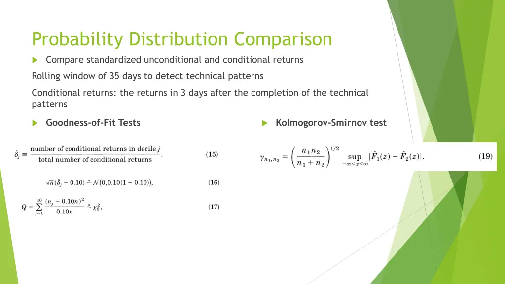 probability distribution comparison