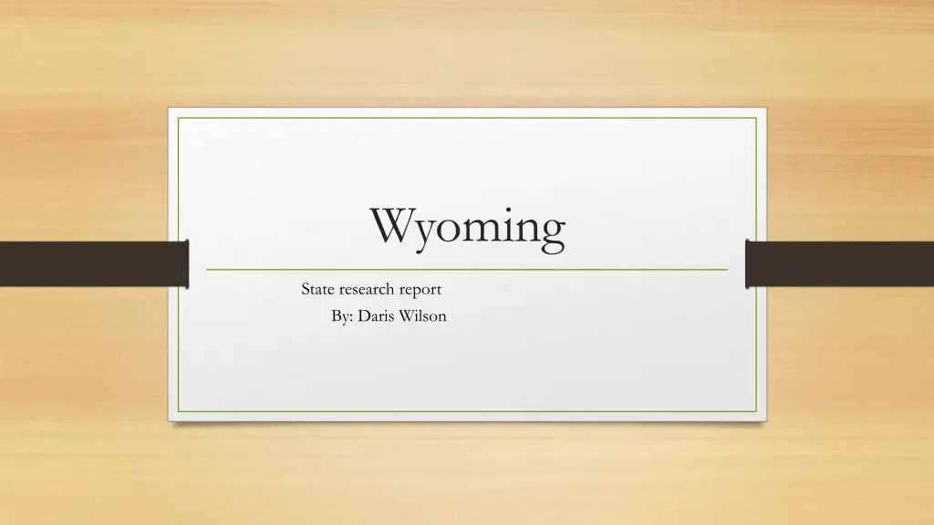 wyoming