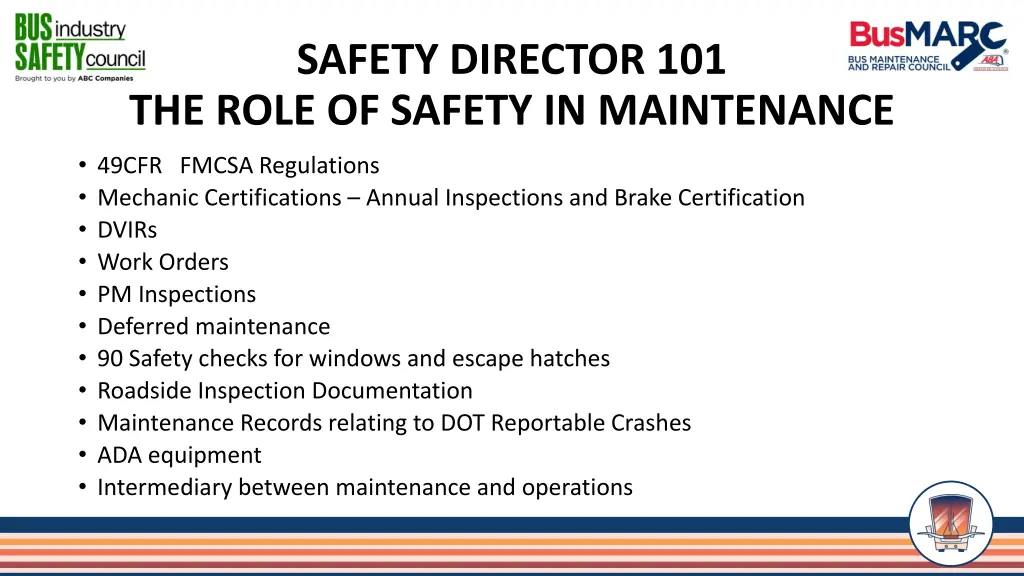 safety director 101 the role of safety 1