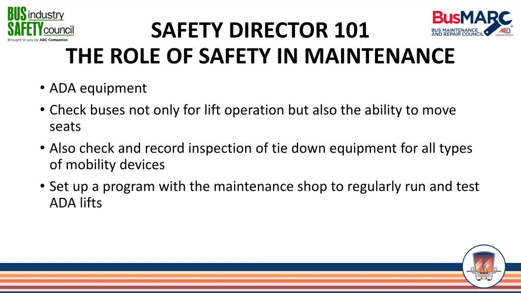 safety director 101 the role of safety 12